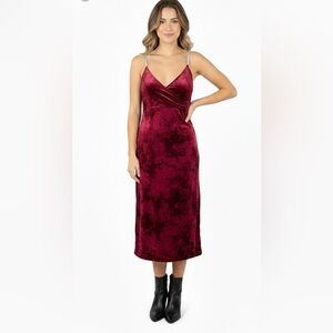 VTG Y2K Velvet Babydoll Maxi Dress 11-12 Bari Jay Whimsigoth Fairy Grunge Witchy